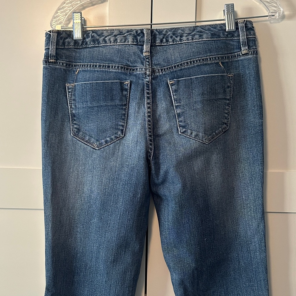 Mossimo Supply Co. Dark Washed Blue Boot Cut Jeans - Picture 4 of 5